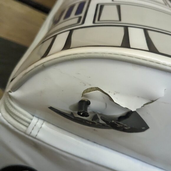 Disney Store Star Wars R2D2 Rolling Suitcase Luggage With Light And Sounds WORKS - Picture 13 of 15